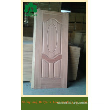 Sapele / Beech Veneer moldeó la piel de la puerta del MDF con diverso panel